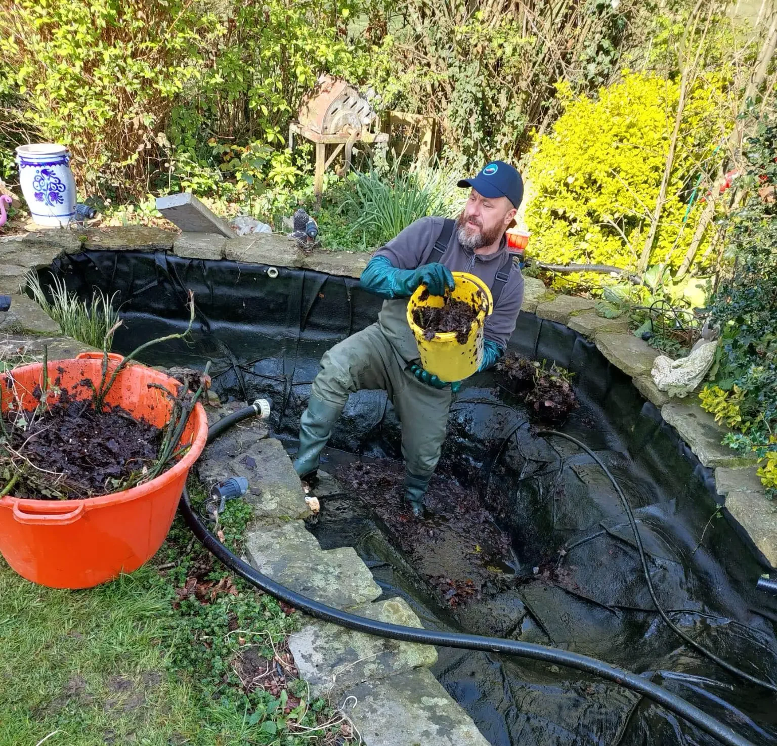 etang de plus de 10ans, nettoyage complet