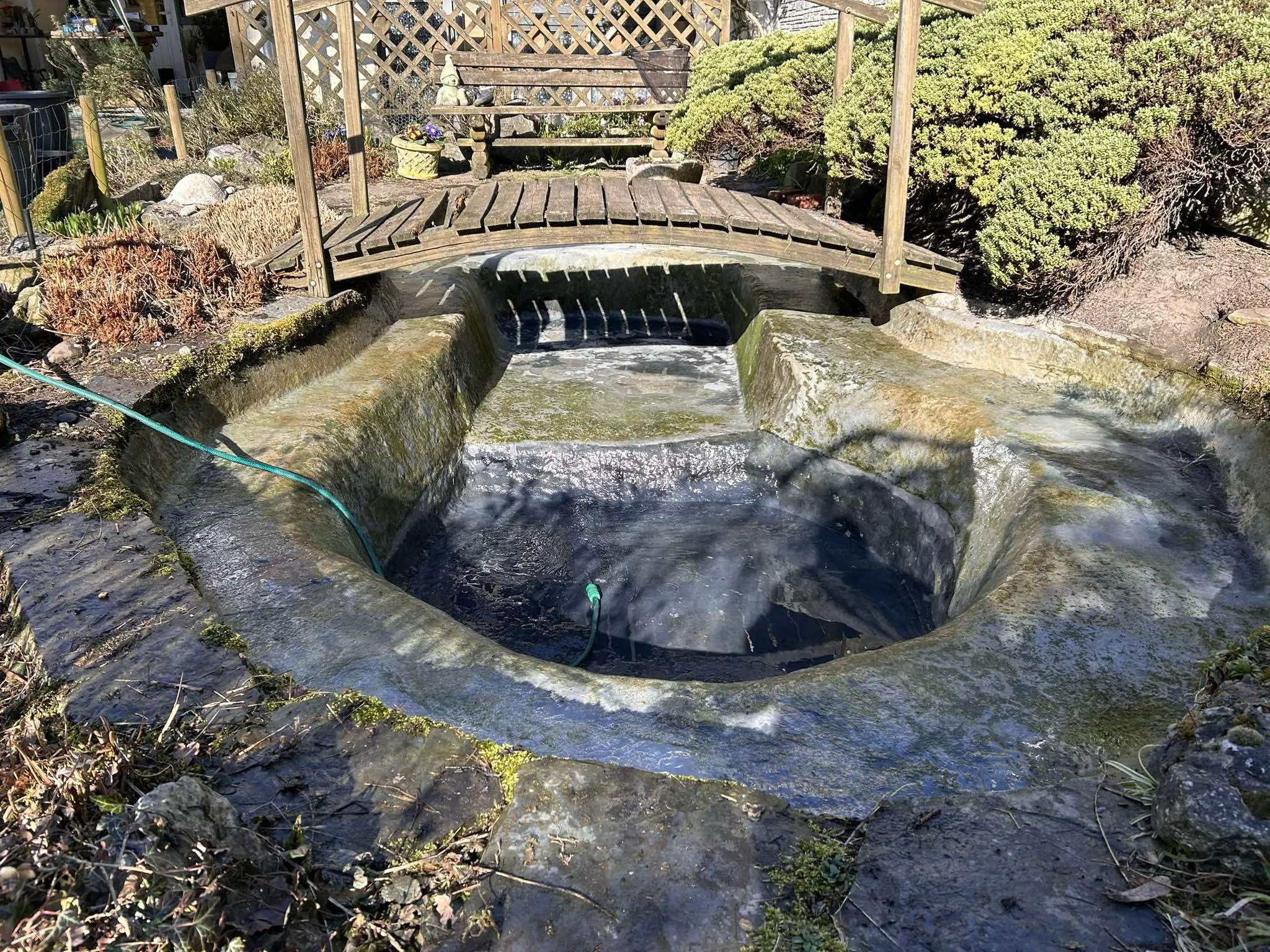 vidange complet d'un etang