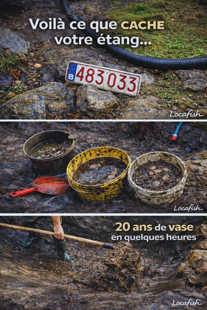 etang rempli de vase a spa